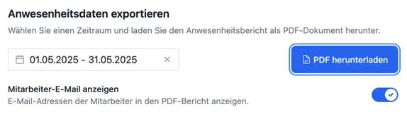Reinigungsnachweise einfach exportieren